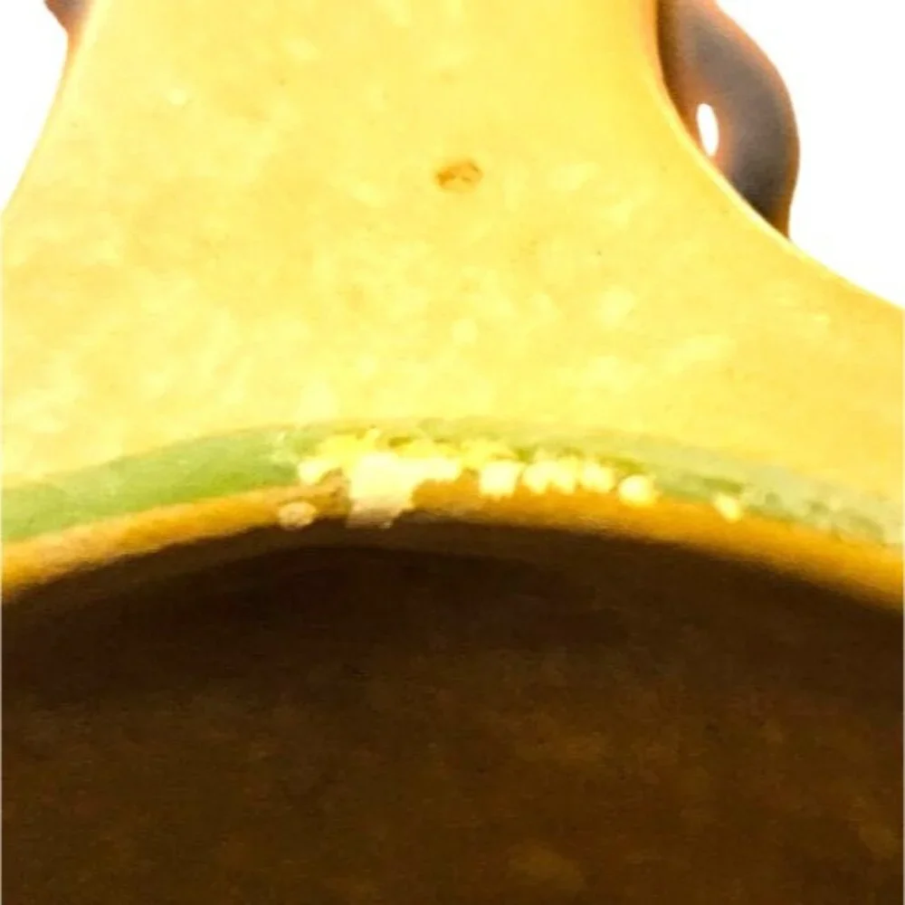 Vintage Vase Delcroft Ware Hand-Painted Ceramic Dual‎ Handles & Floral Design